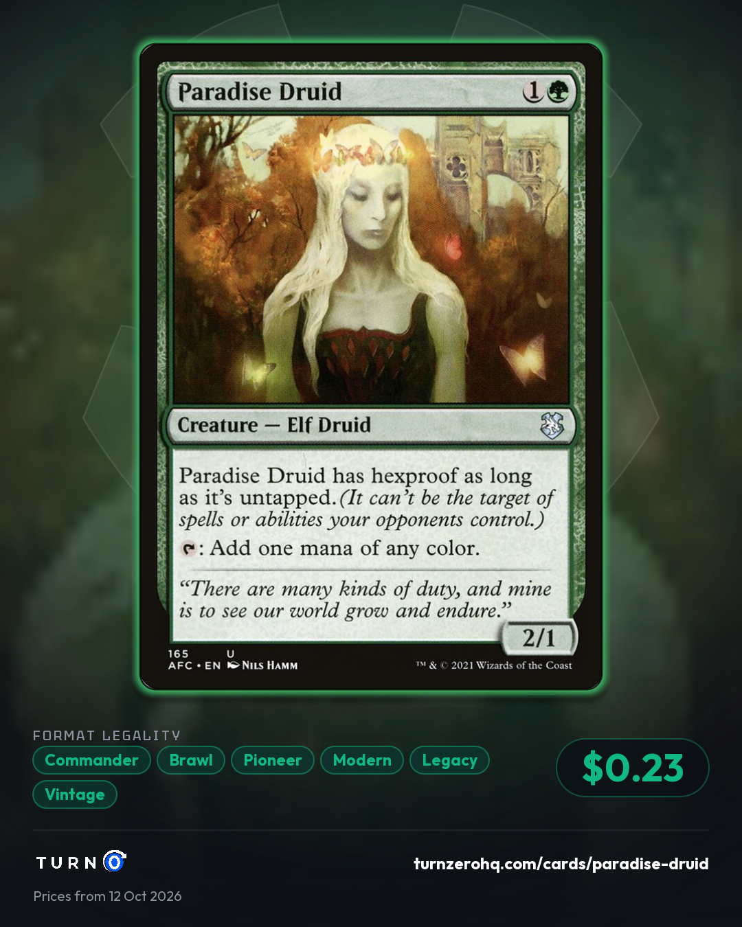 Shareable picture of Paradise Druid