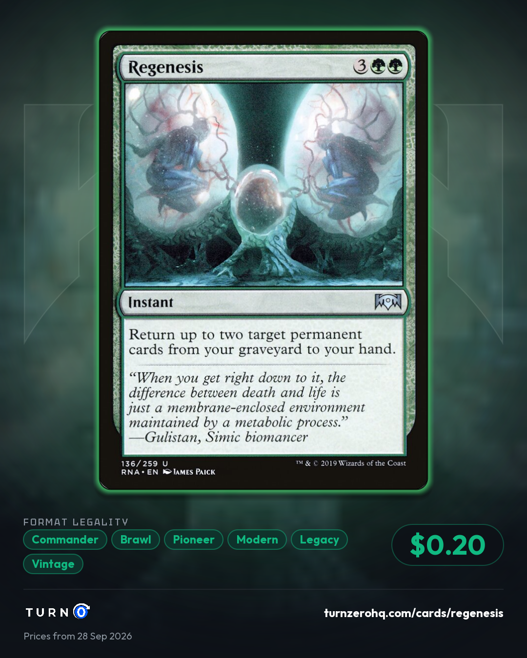 Shareable picture of Regenesis