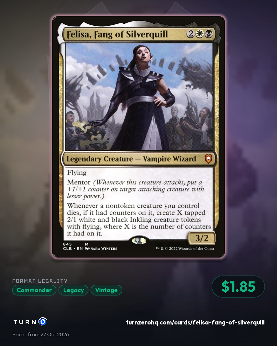 Shareable picture of Felisa, Fang of Silverquill