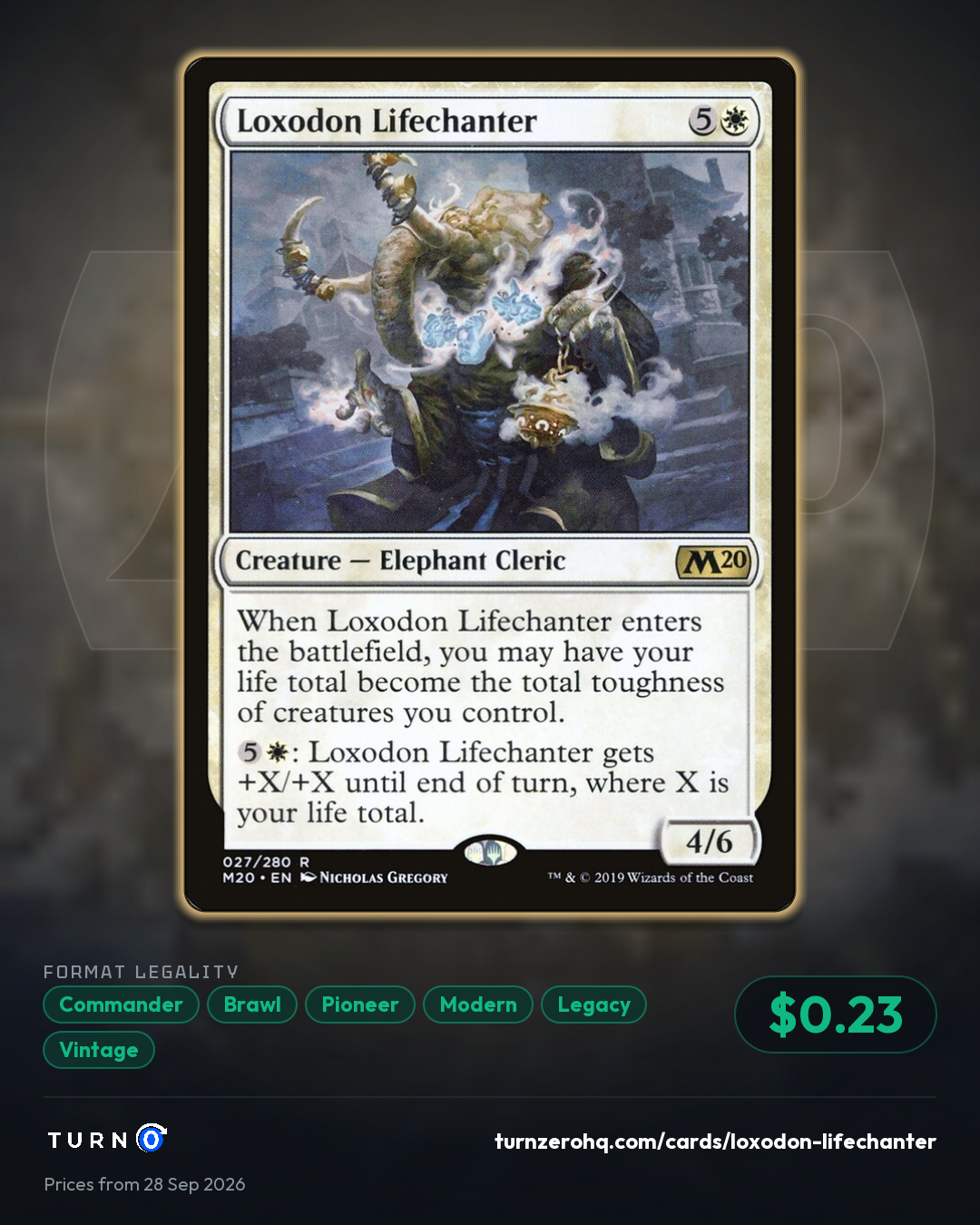 Shareable picture of Loxodon Lifechanter