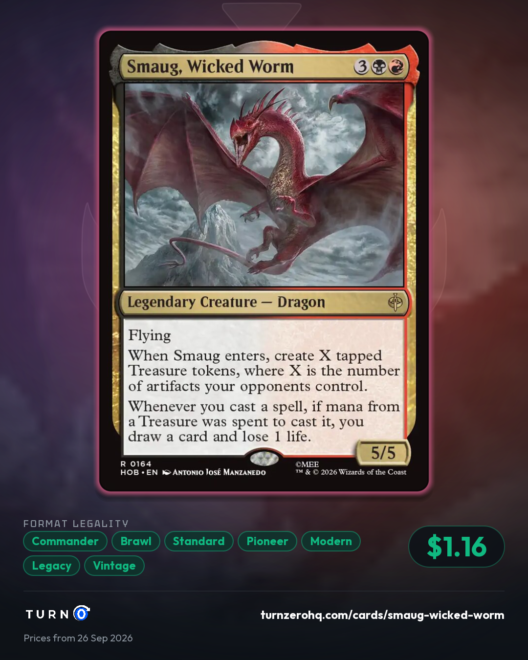 Shareable picture of Smaug, Wicked Worm