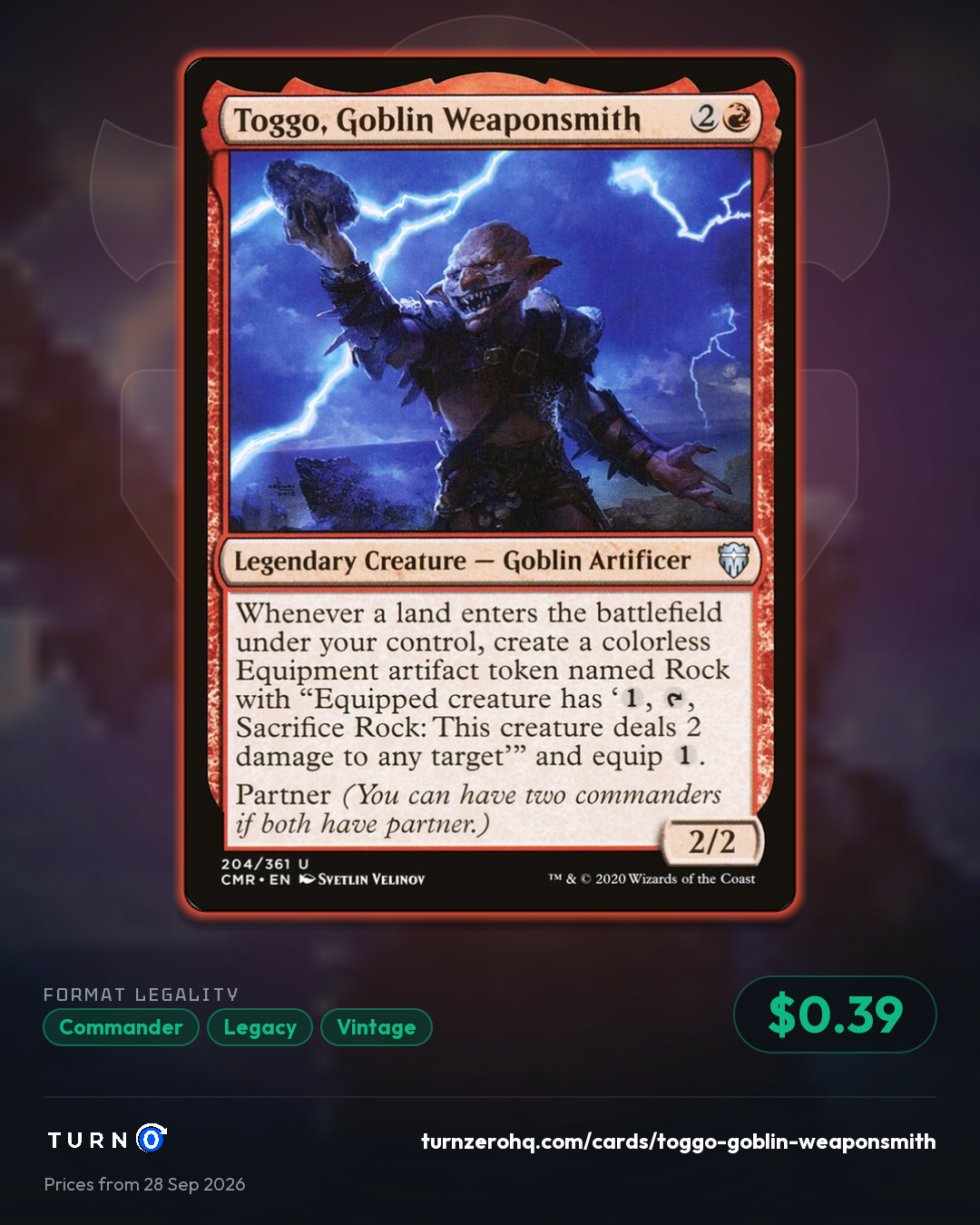 Shareable picture of Toggo, Goblin Weaponsmith