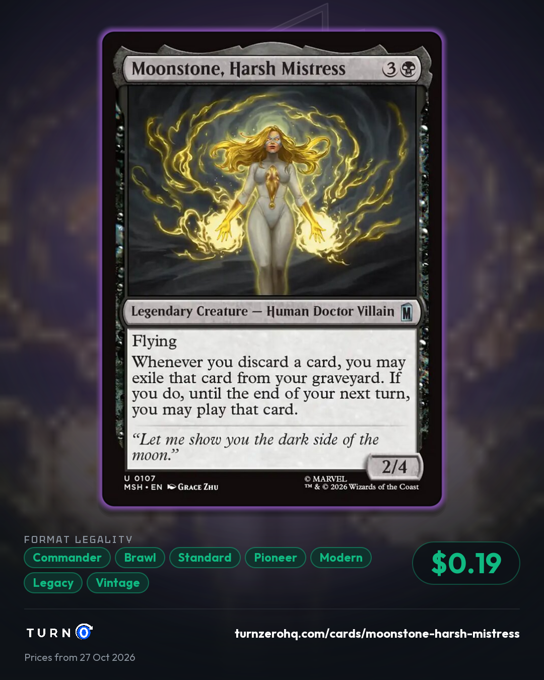Shareable picture of Moonstone, Harsh Mistress
