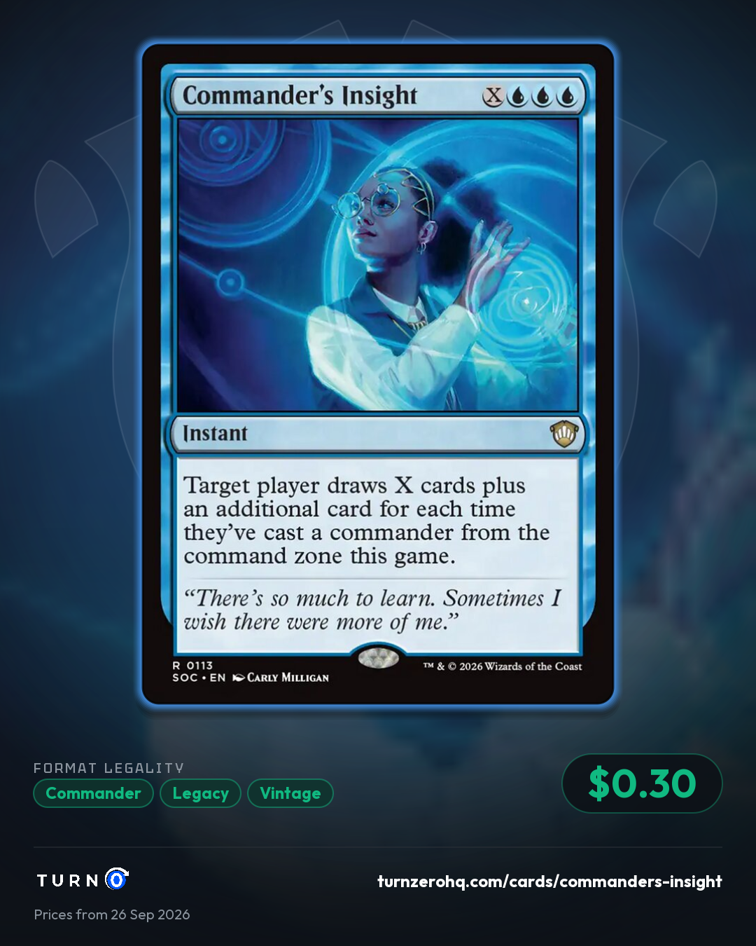 Shareable picture of Commander's Insight