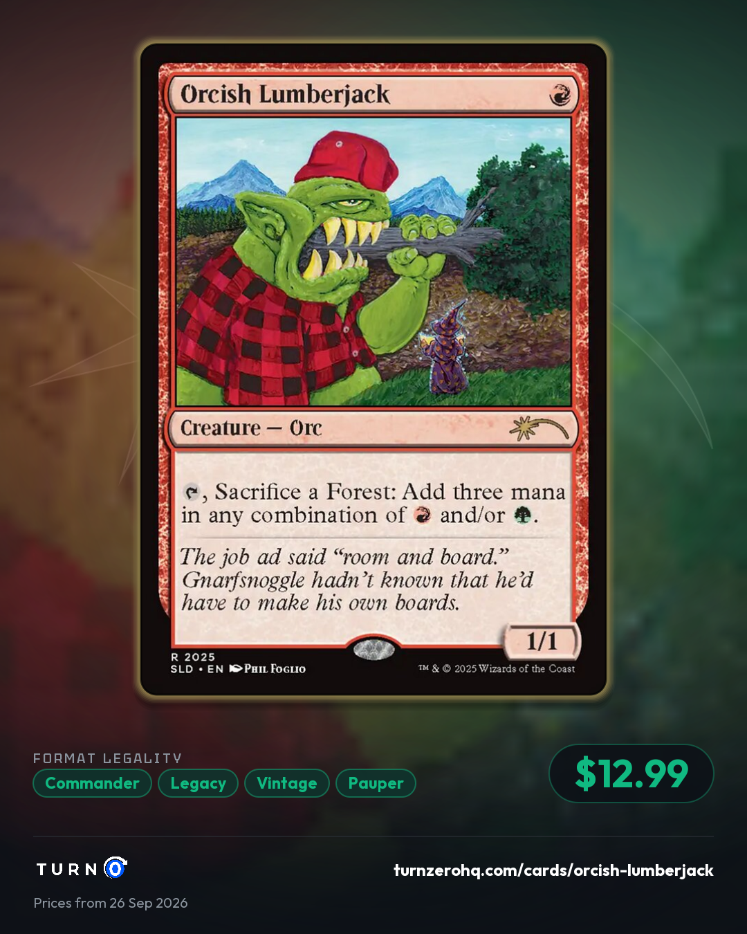 Shareable picture of Orcish Lumberjack