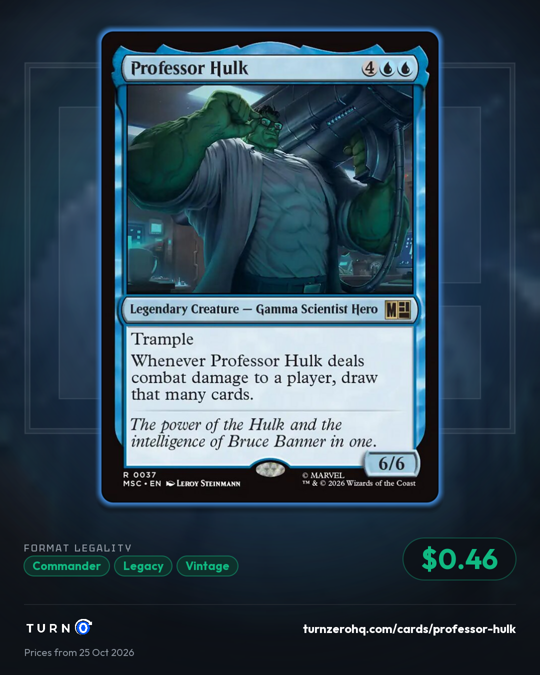 Shareable picture of Professor Hulk