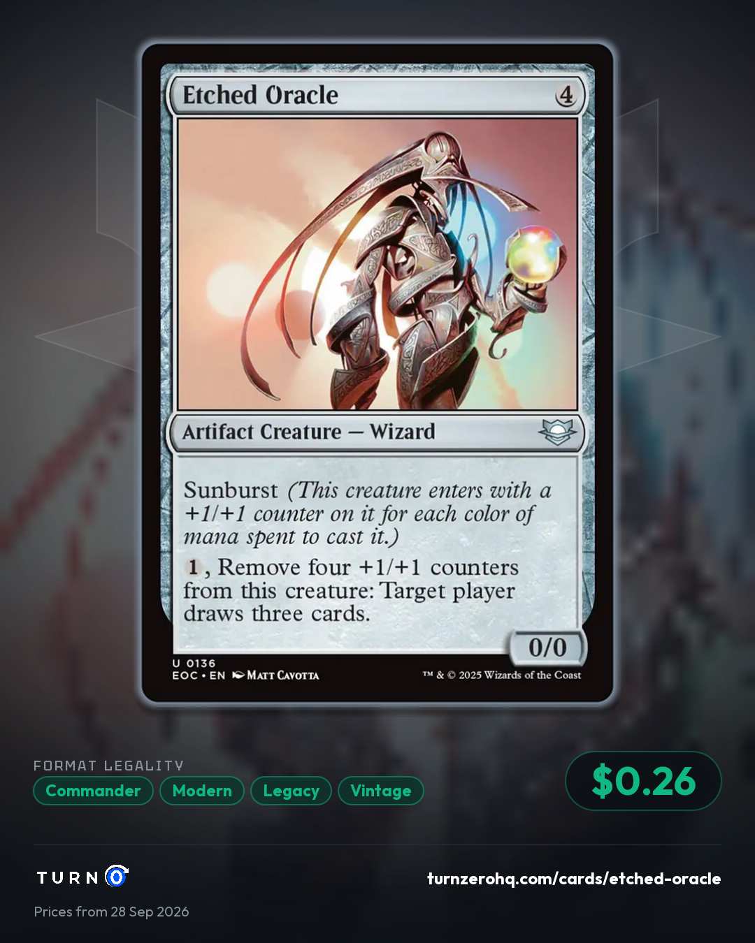 Shareable picture of Etched Oracle