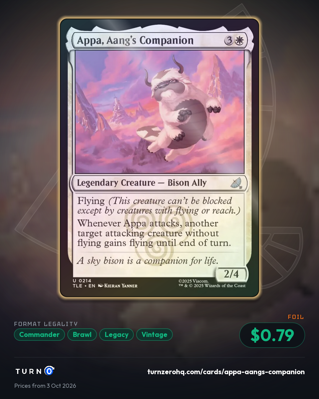 Shareable picture of Appa, Aang's Companion