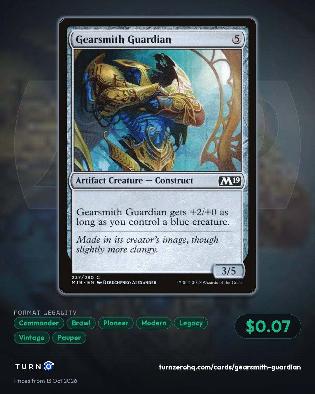 Shareable picture of Gearsmith Guardian