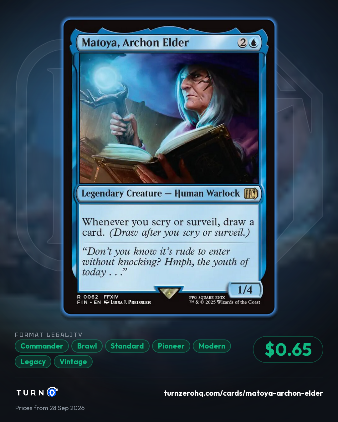 Shareable picture of Matoya, Archon Elder