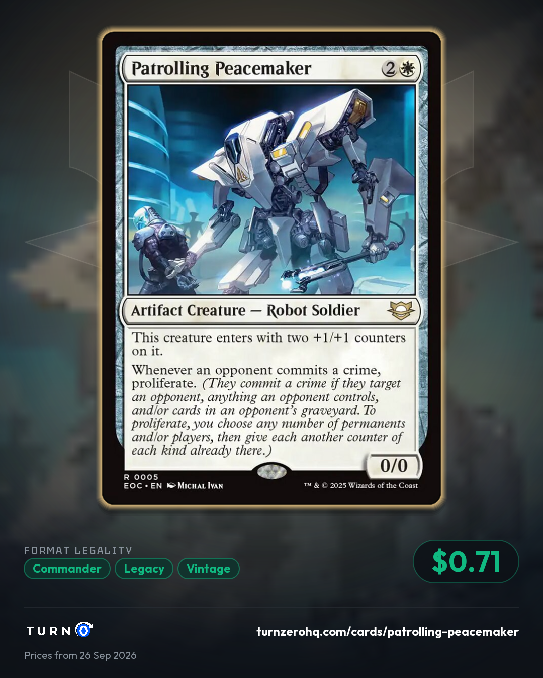 Shareable picture of Patrolling Peacemaker