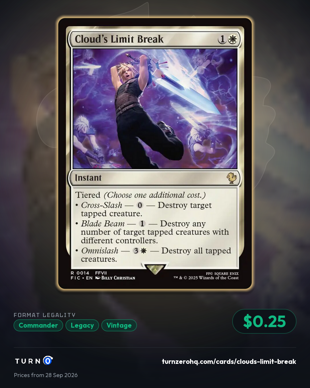 Shareable picture of Cloud's Limit Break