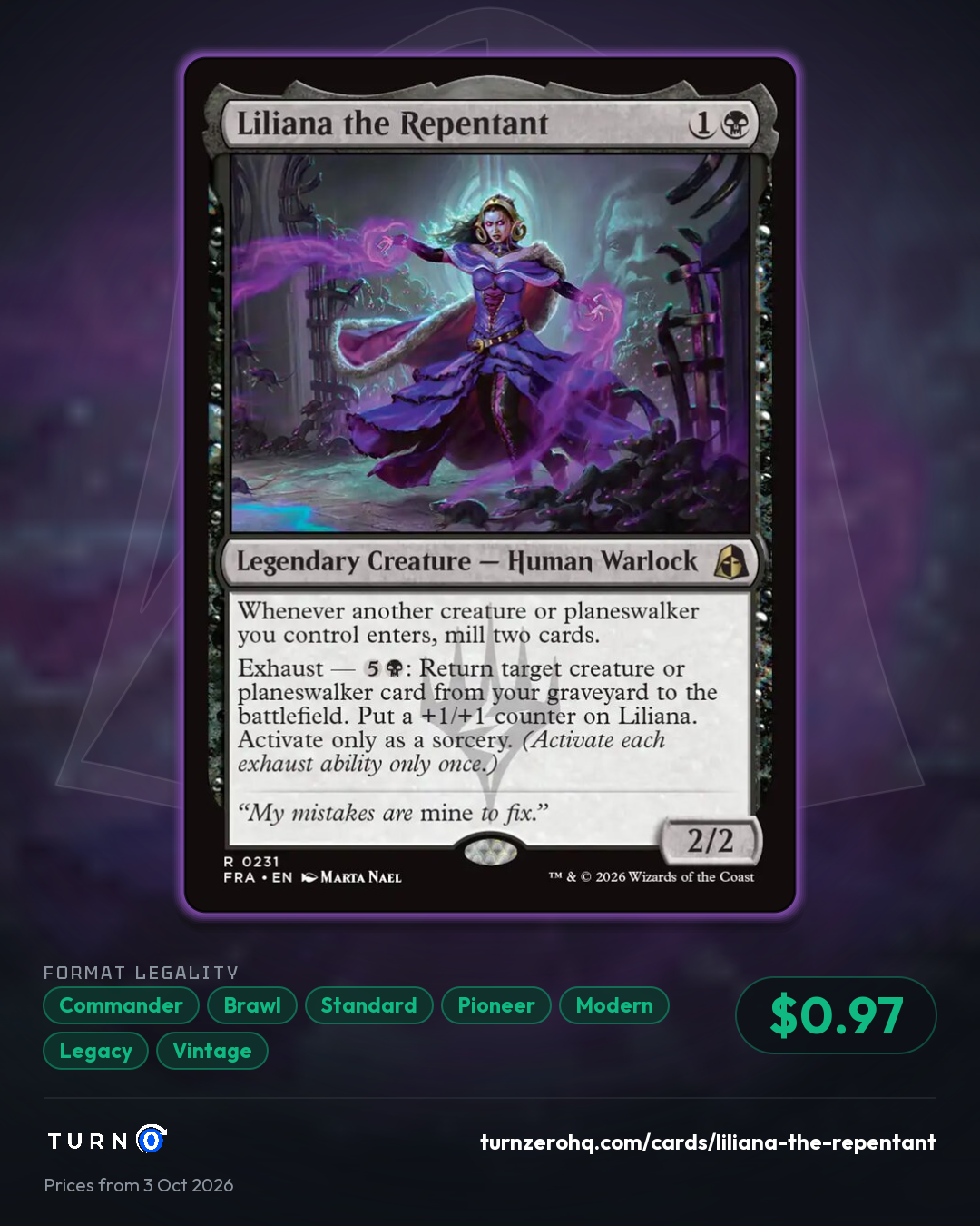 Shareable picture of Liliana the Repentant