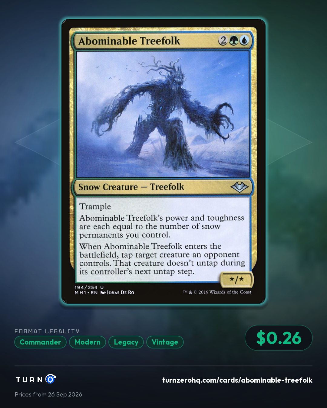 Shareable picture of Abominable Treefolk