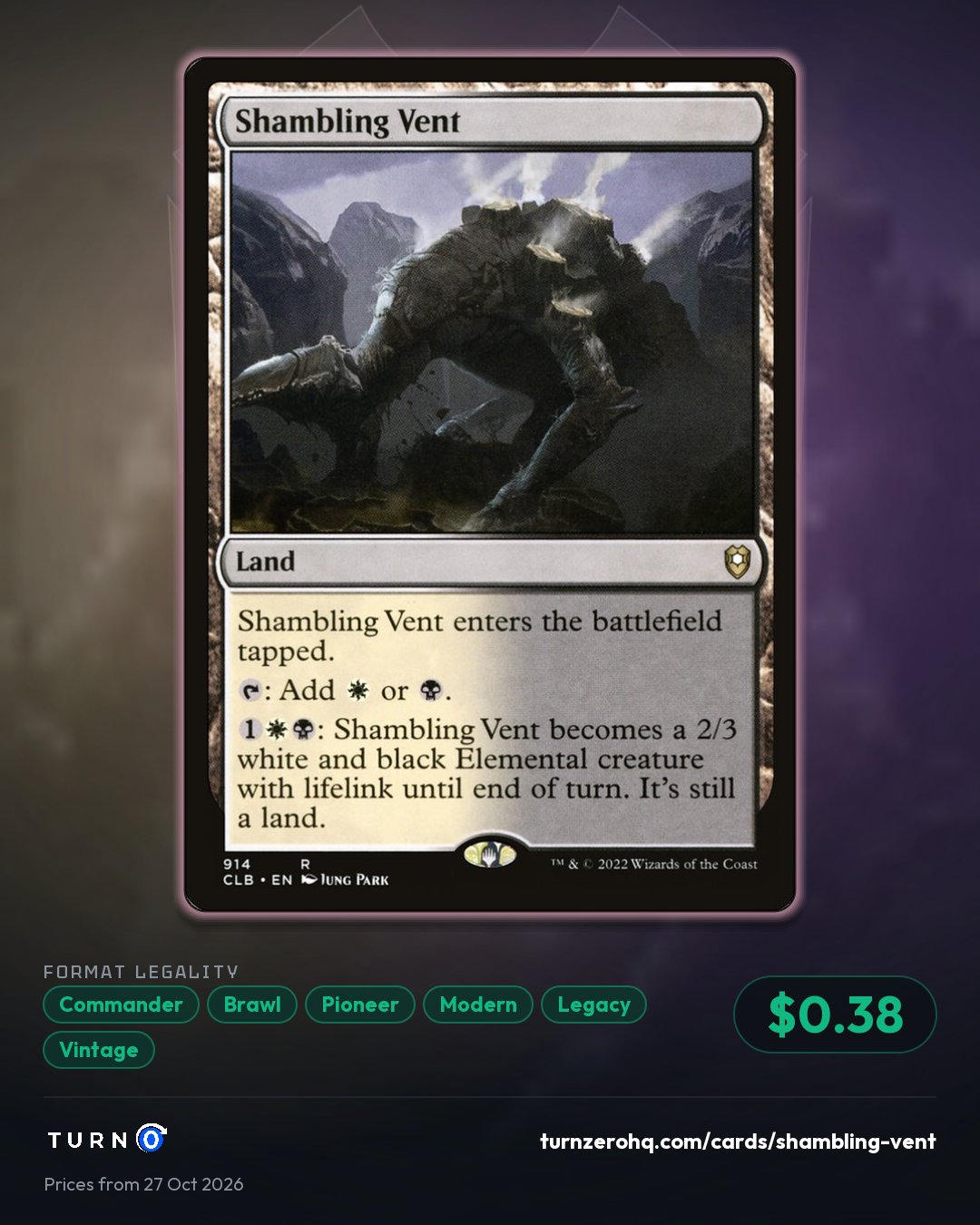 Shareable picture of Shambling Vent