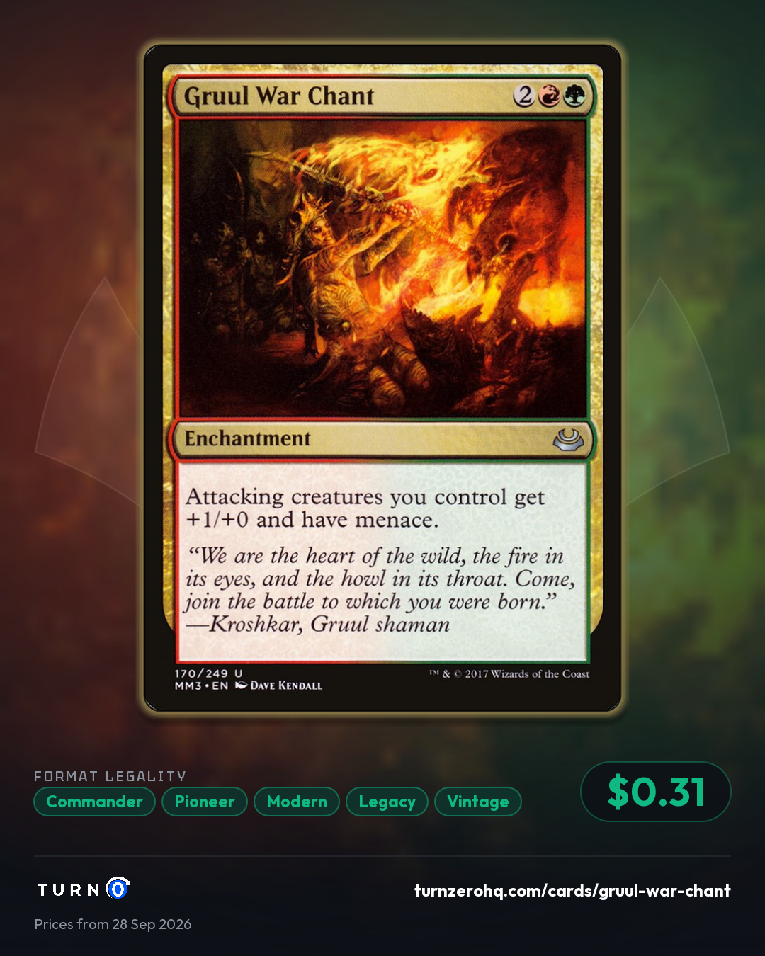 Shareable picture of Gruul War Chant