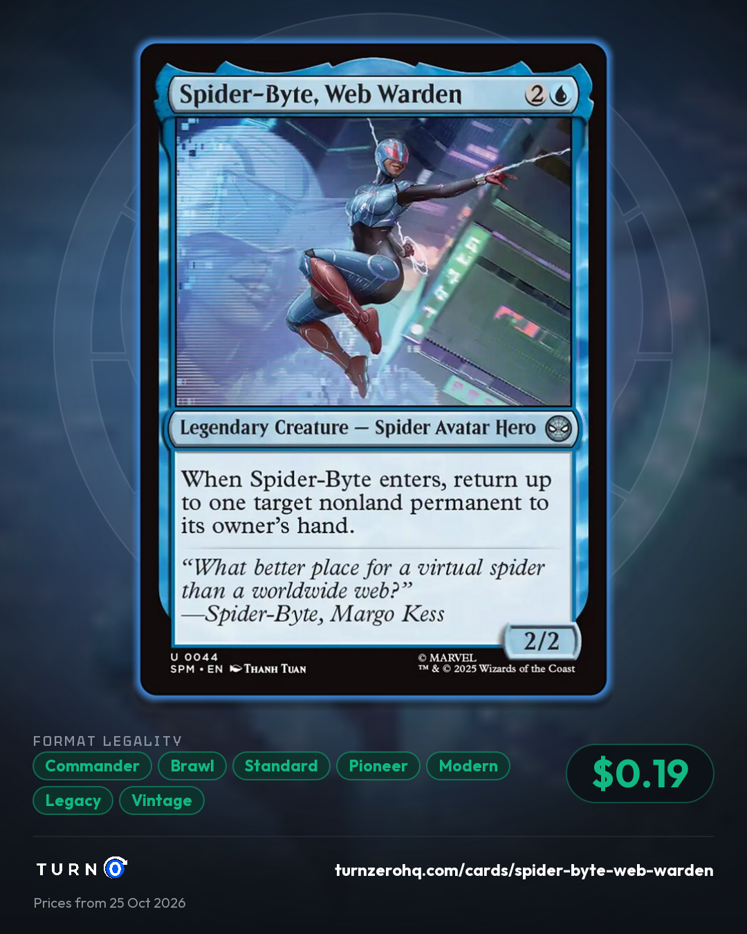 Shareable picture of Spider-Byte, Web Warden