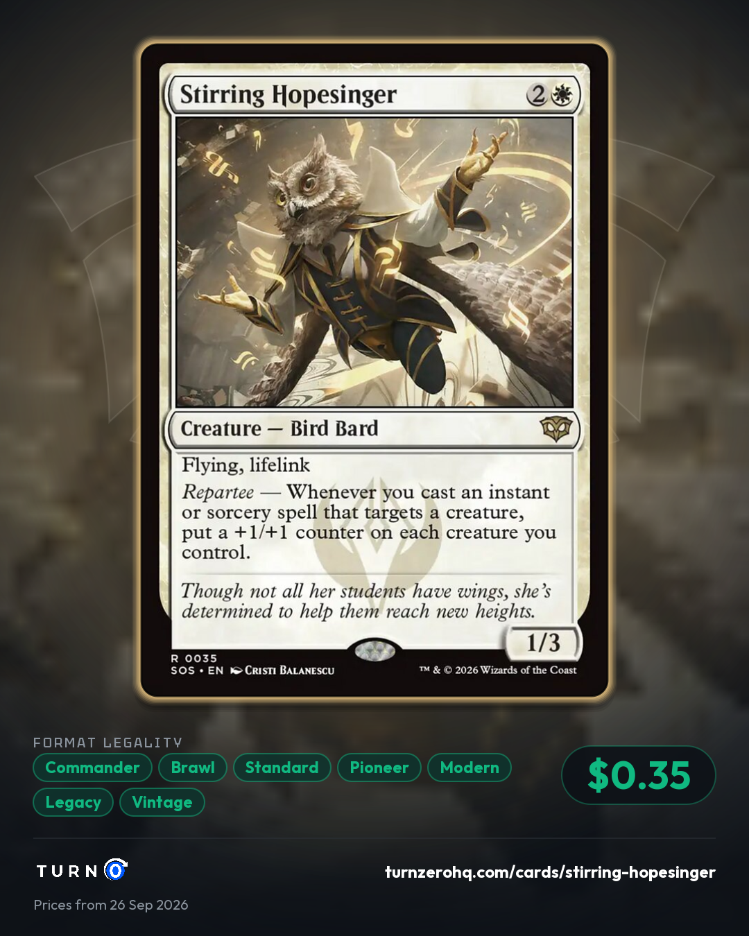 Shareable picture of Stirring Hopesinger