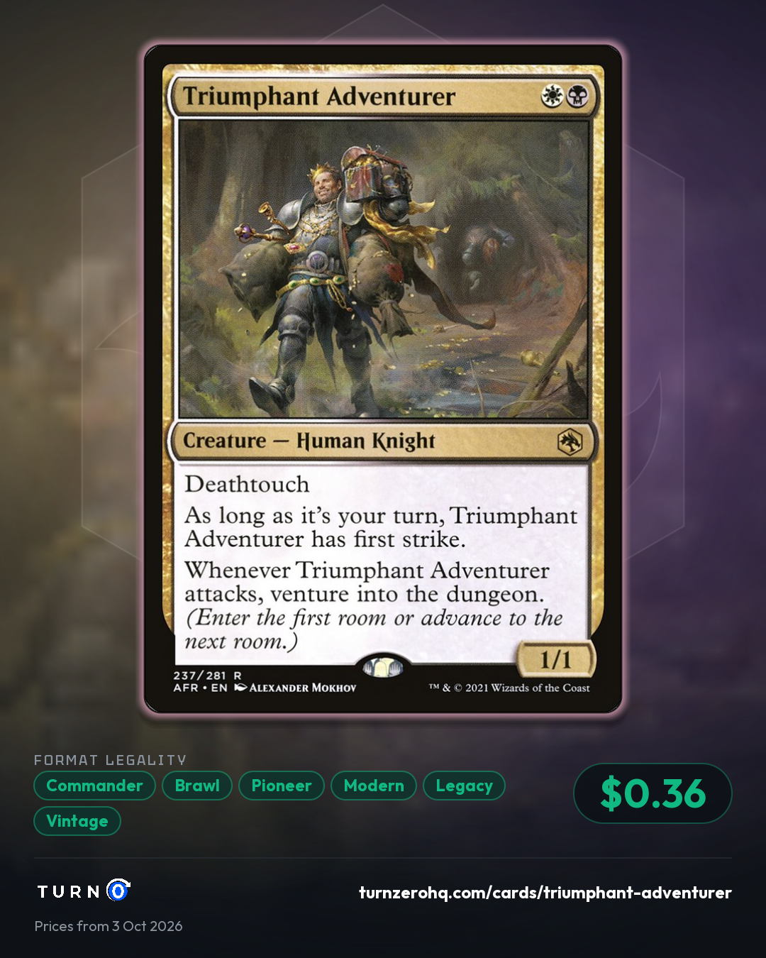 Shareable picture of Triumphant Adventurer