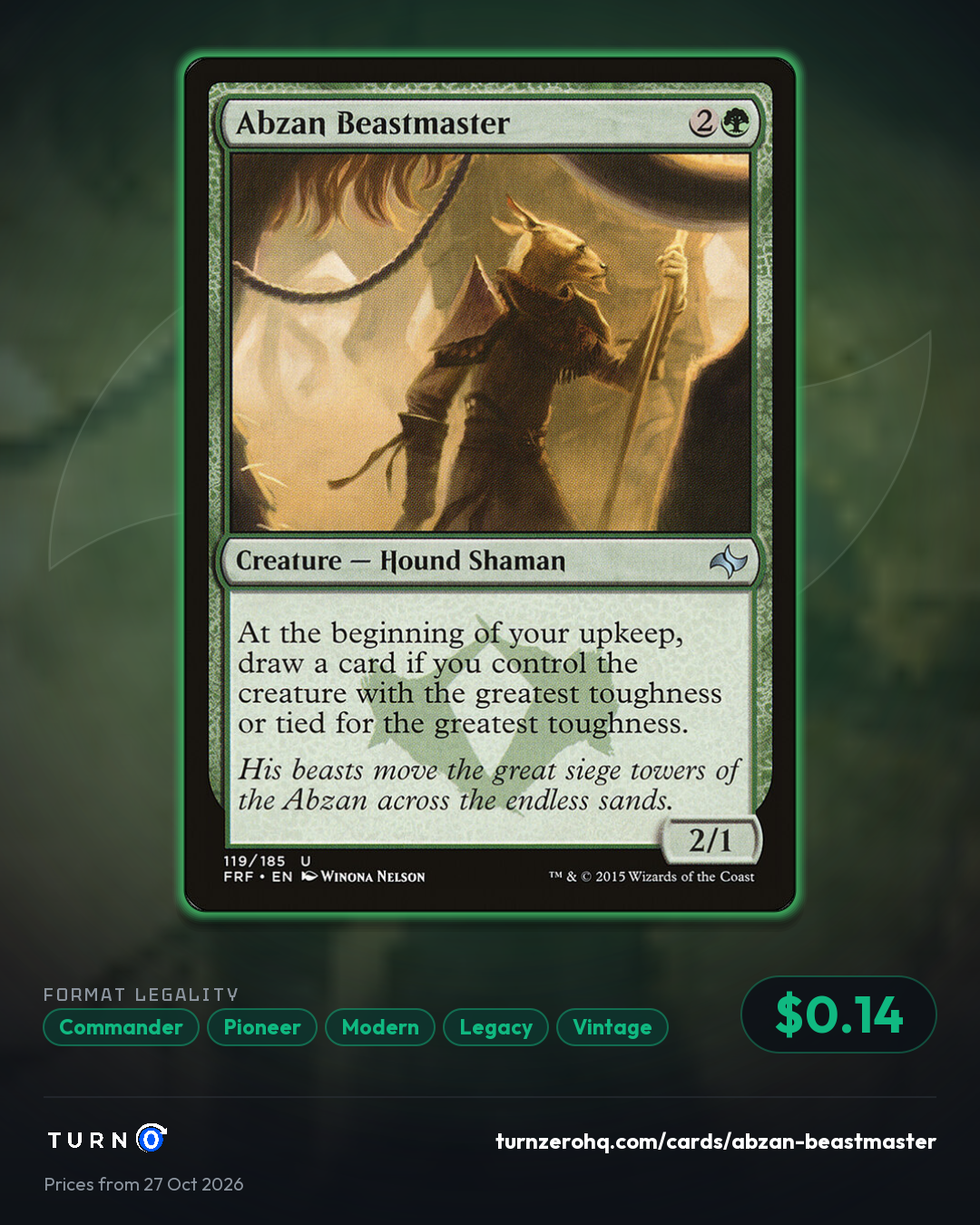 Shareable picture of Abzan Beastmaster