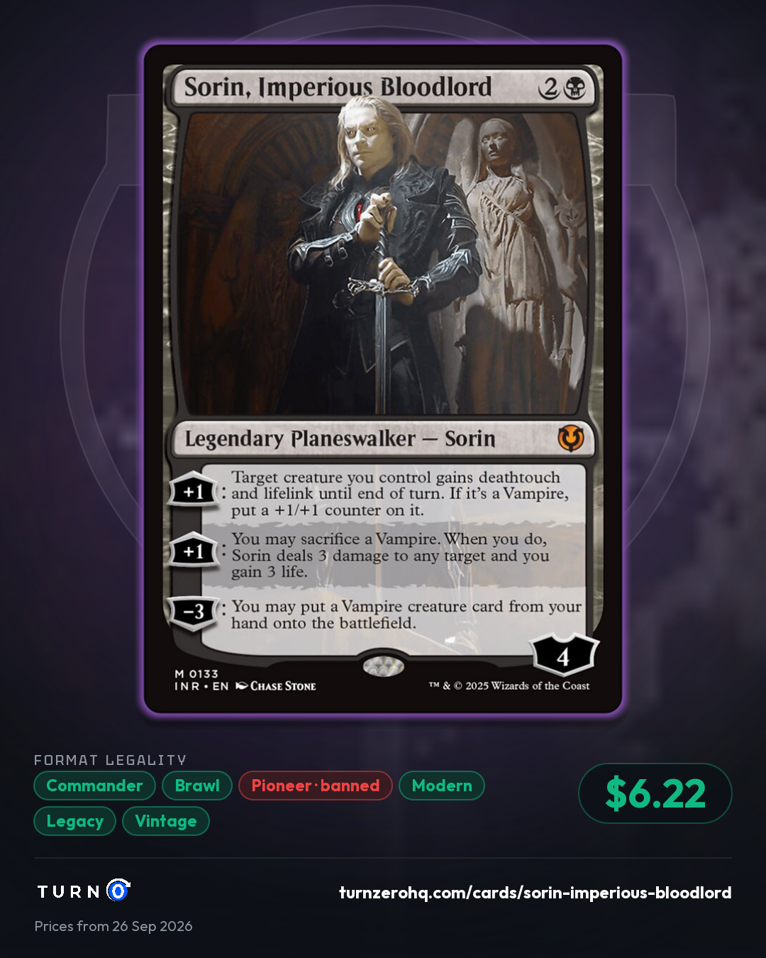 Shareable picture of Sorin, Imperious Bloodlord