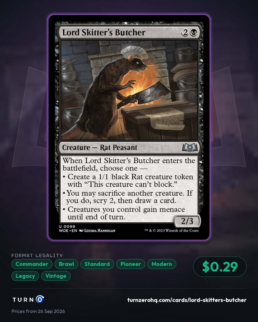 Shareable picture of Lord Skitter's Butcher