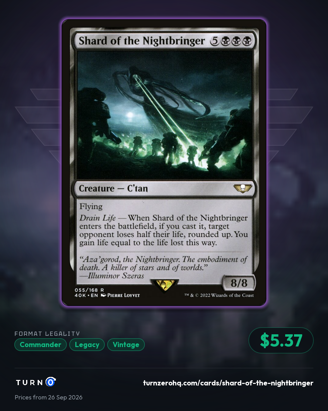 Shareable picture of Shard of the Nightbringer