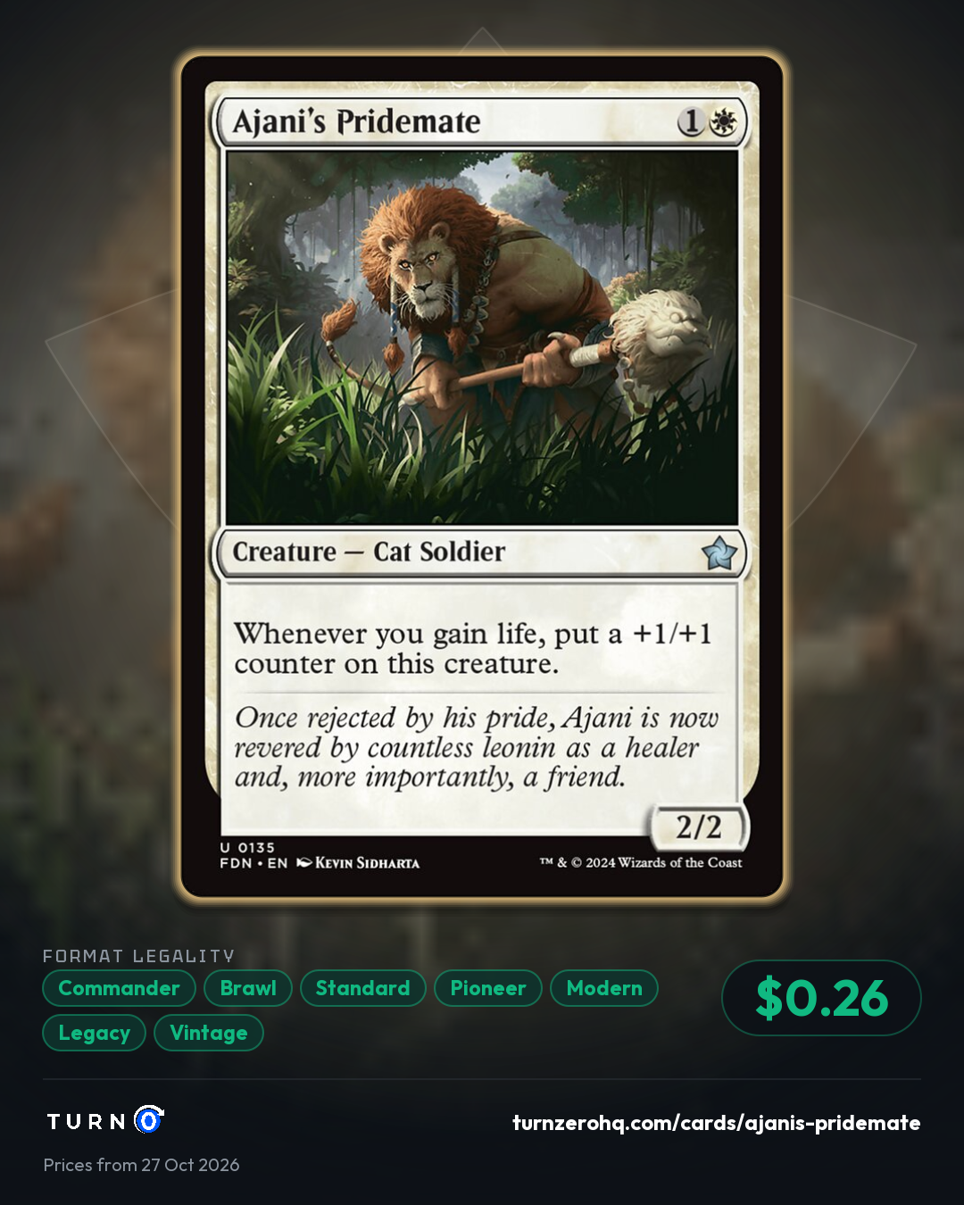 Shareable picture of Ajani's Pridemate