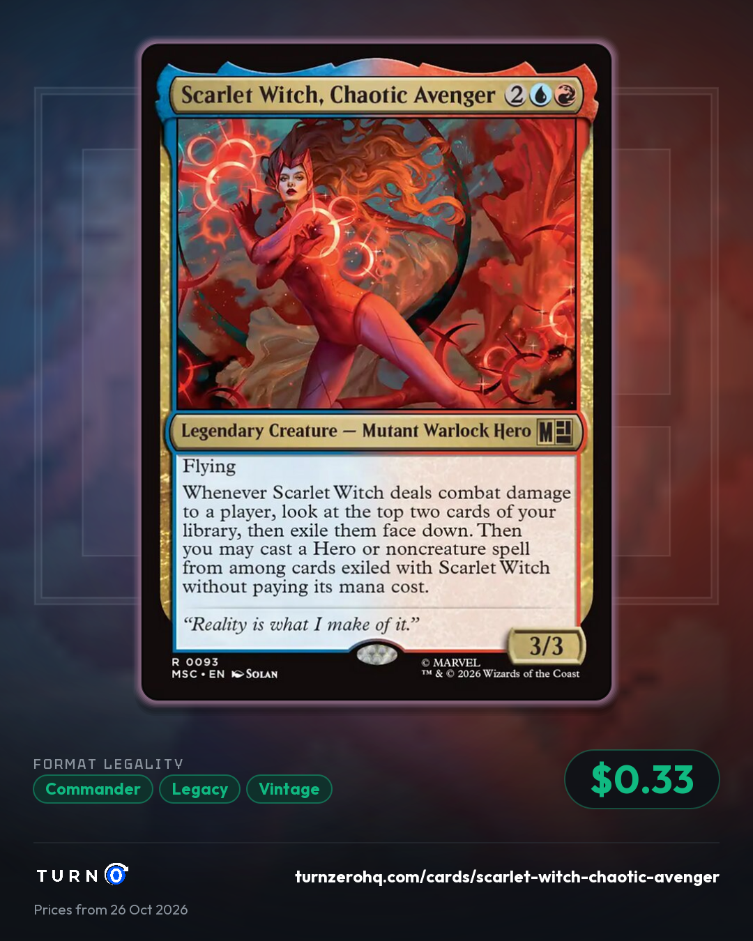 Shareable picture of Scarlet Witch, Chaotic Avenger