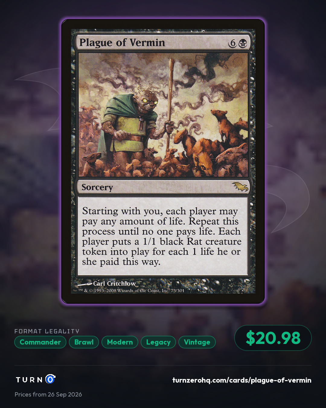Shareable picture of Plague of Vermin