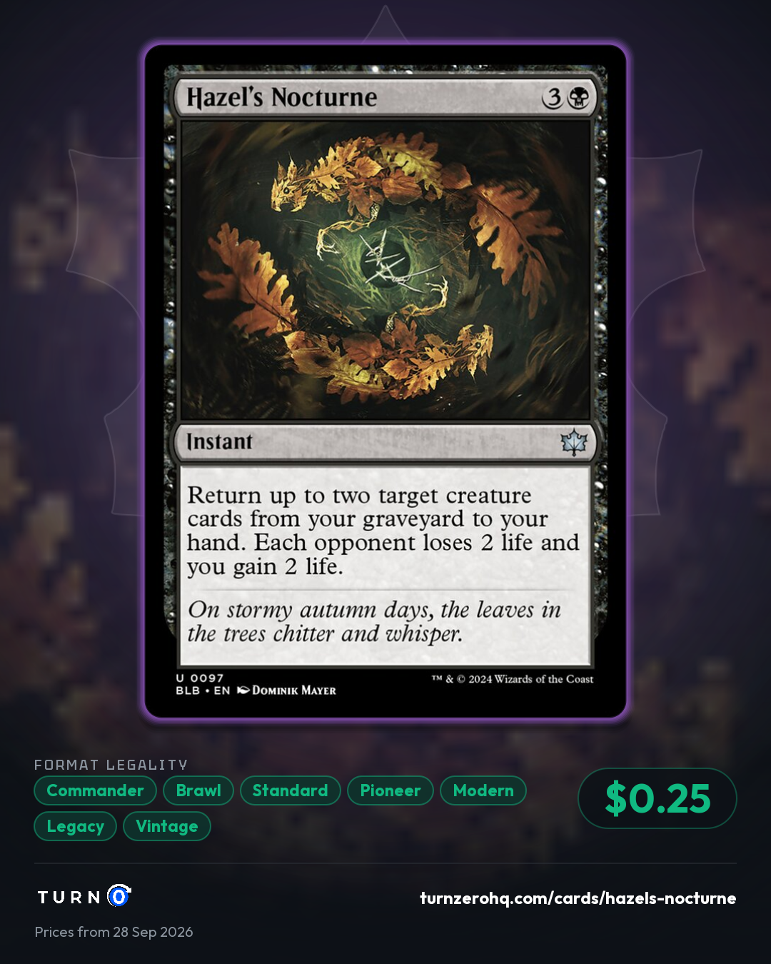 Shareable picture of Hazel's Nocturne