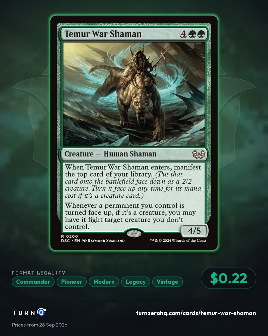 Shareable picture of Temur War Shaman