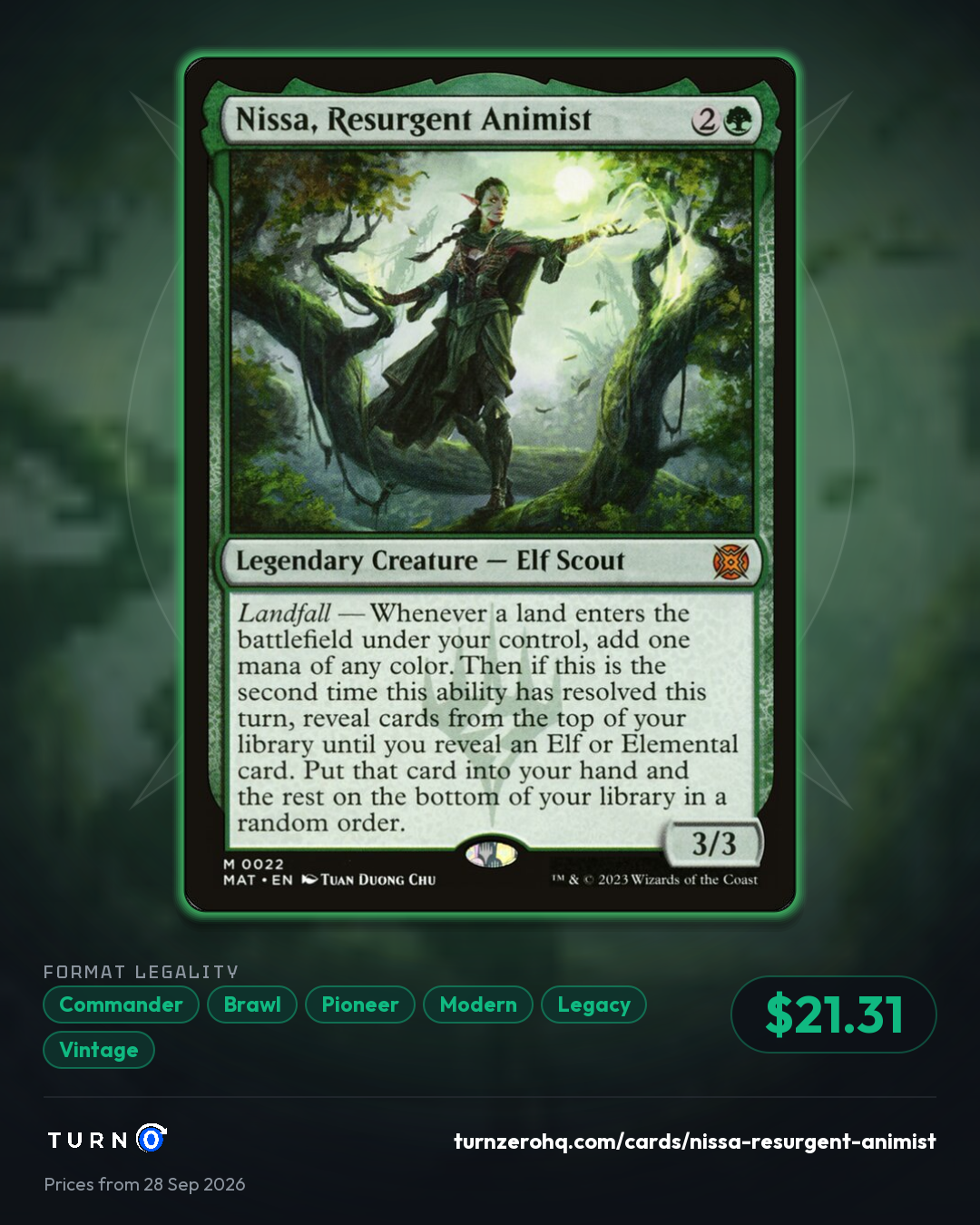 Shareable picture of Nissa, Resurgent Animist