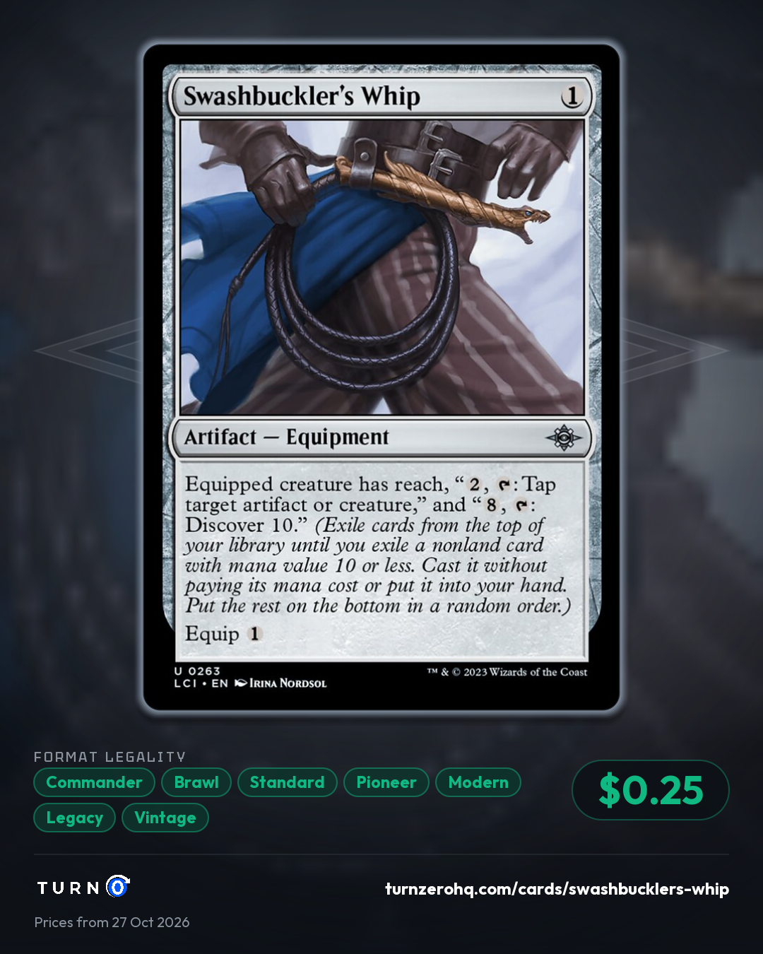 Shareable picture of Swashbuckler's Whip