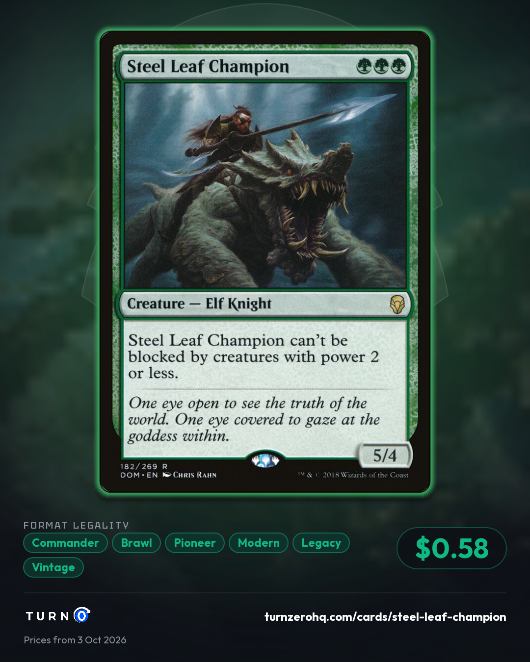 Shareable picture of Steel Leaf Champion