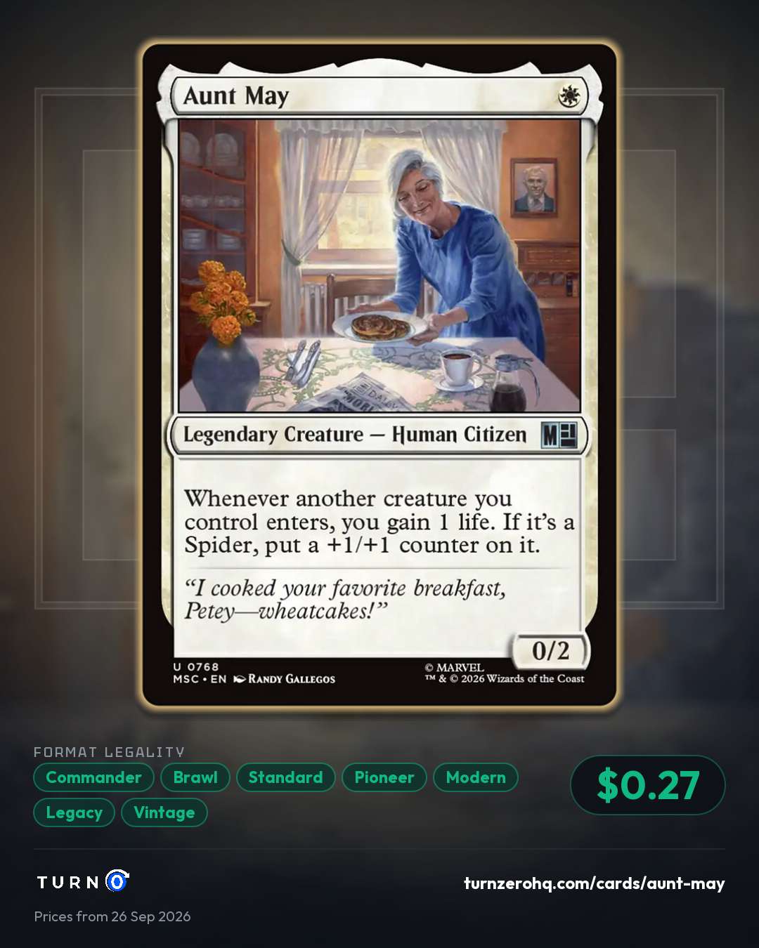 Shareable picture of Aunt May