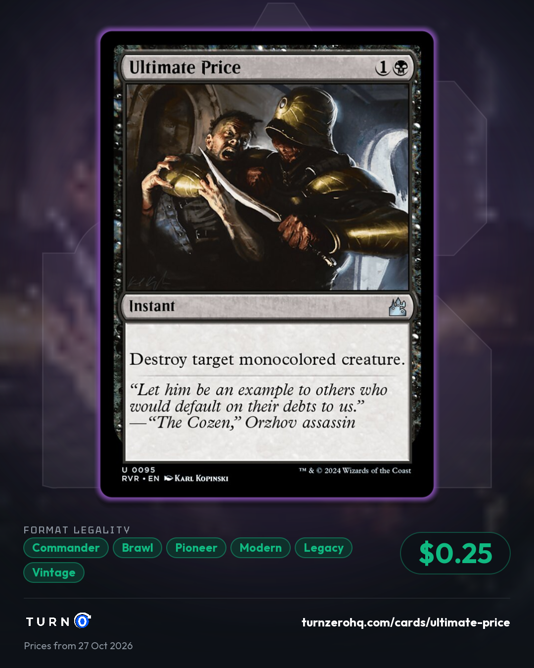 Shareable picture of Ultimate Price