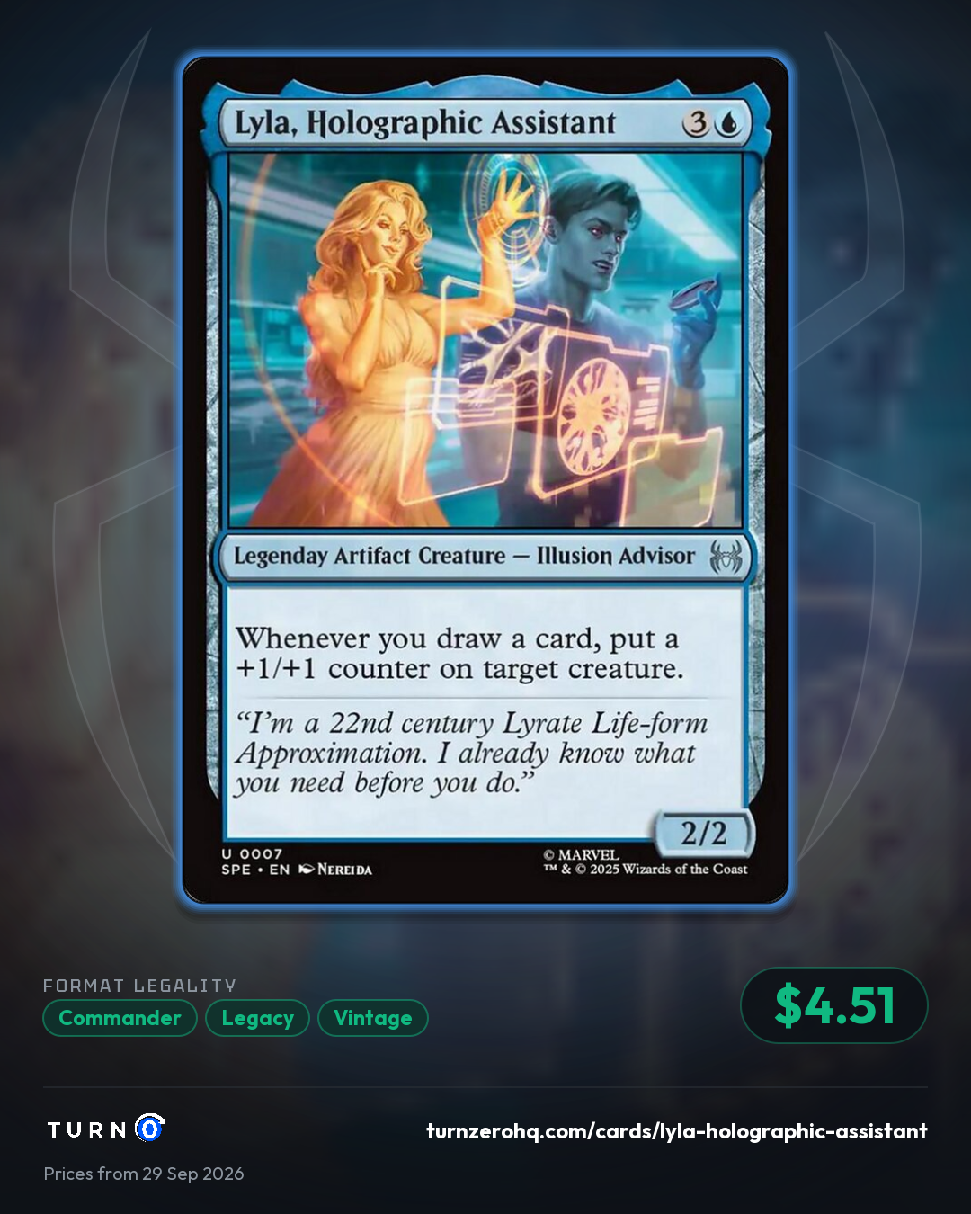 Shareable picture of Lyla, Holographic Assistant
