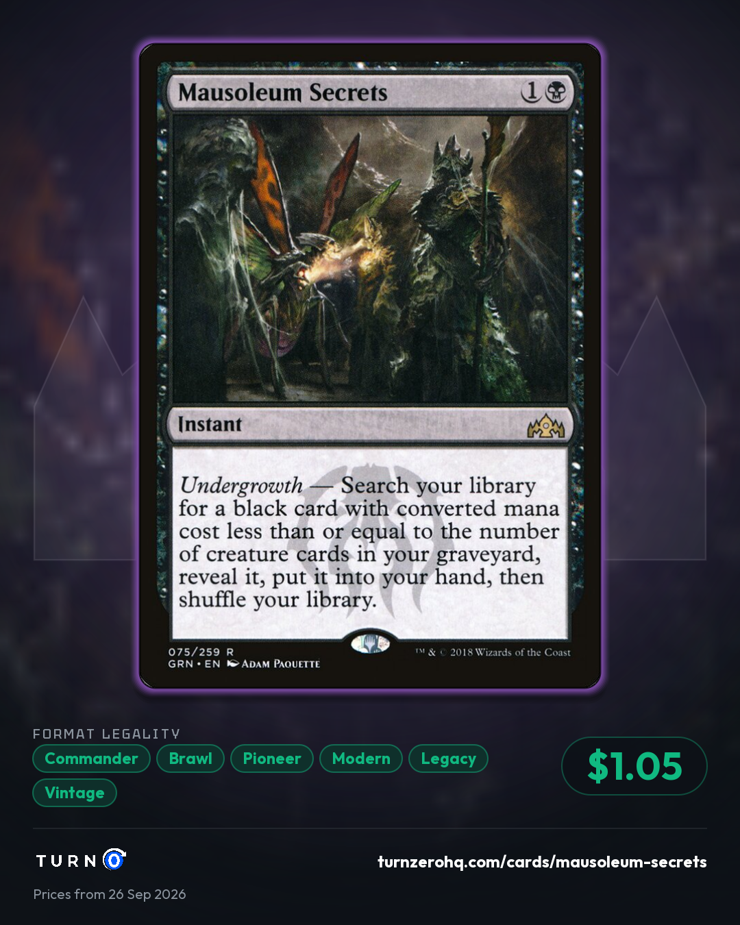 Shareable picture of Mausoleum Secrets