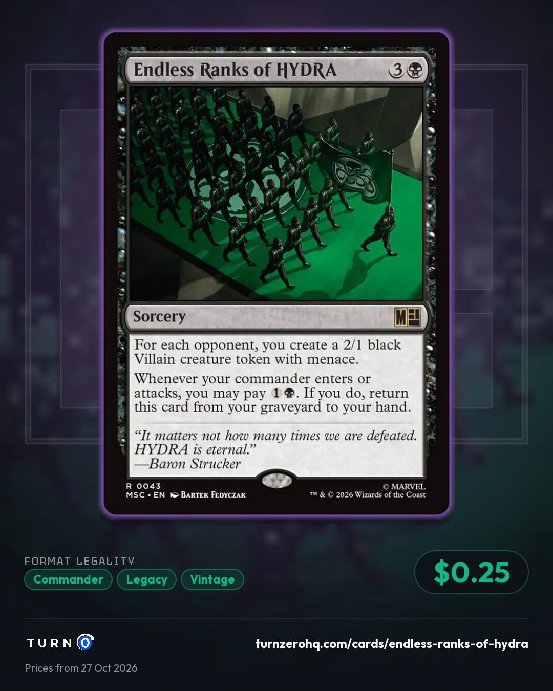 Shareable picture of Endless Ranks of HYDRA