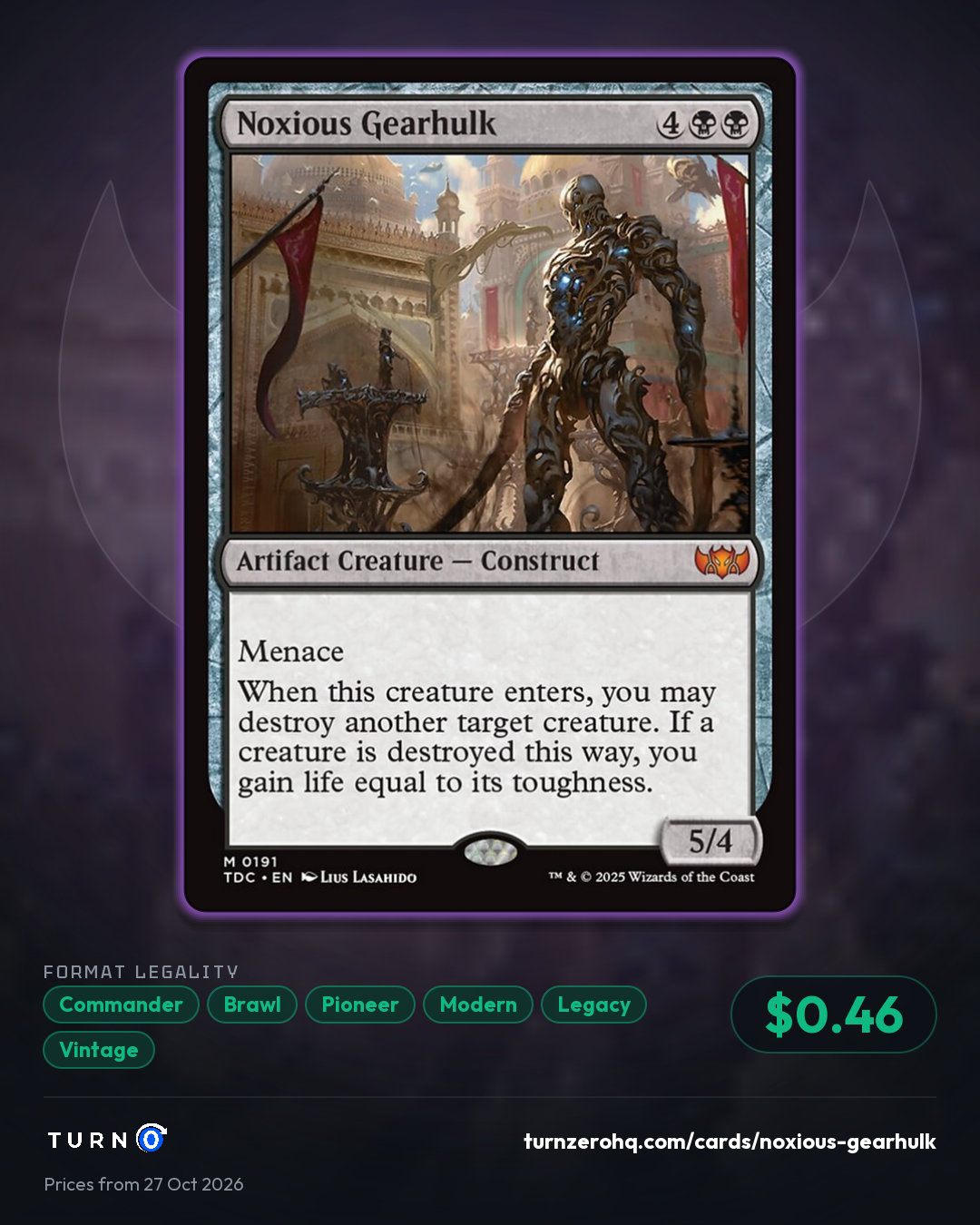 Shareable picture of Noxious Gearhulk