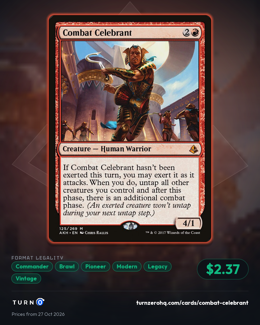 Shareable picture of Combat Celebrant