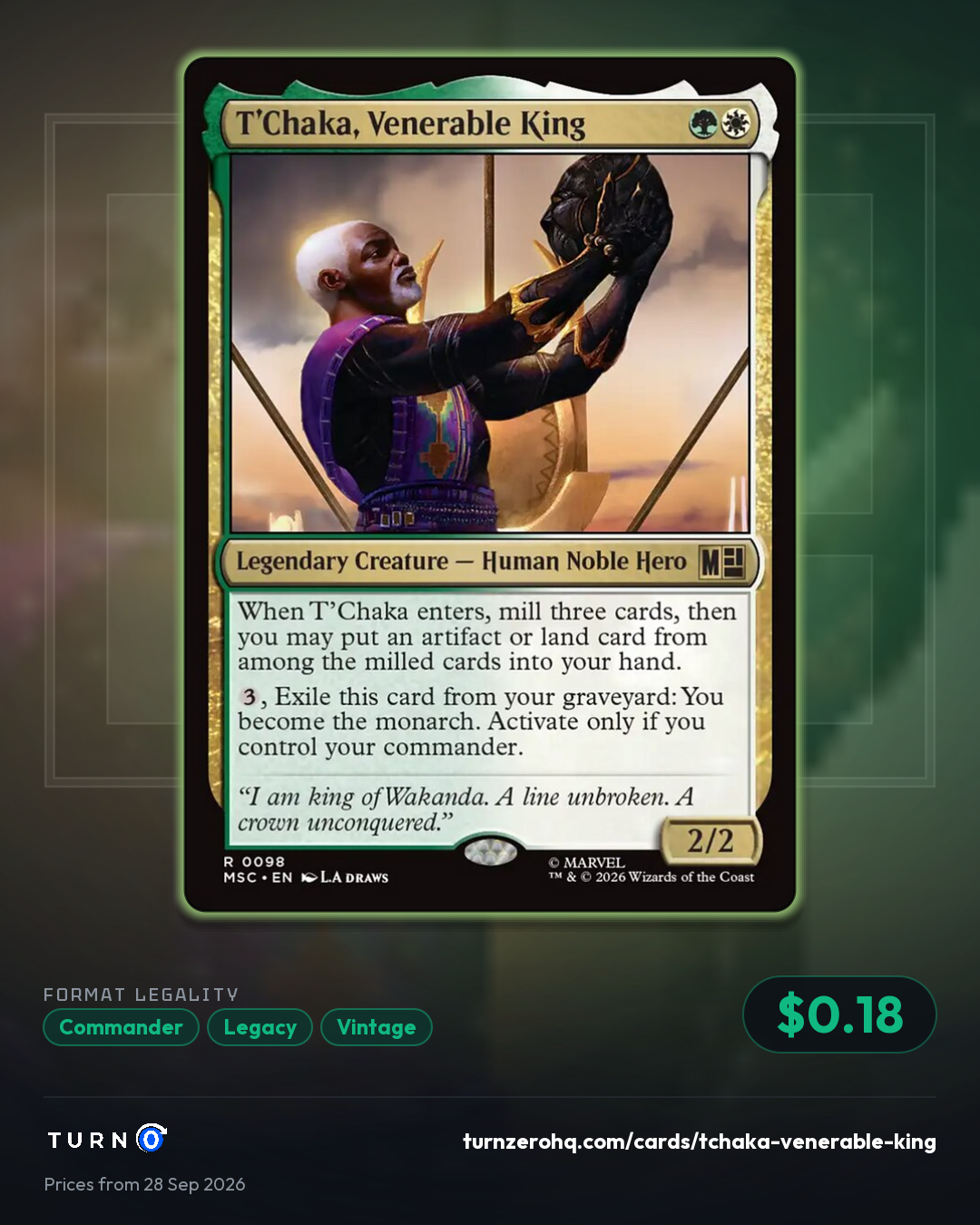 Shareable picture of T'Chaka, Venerable King