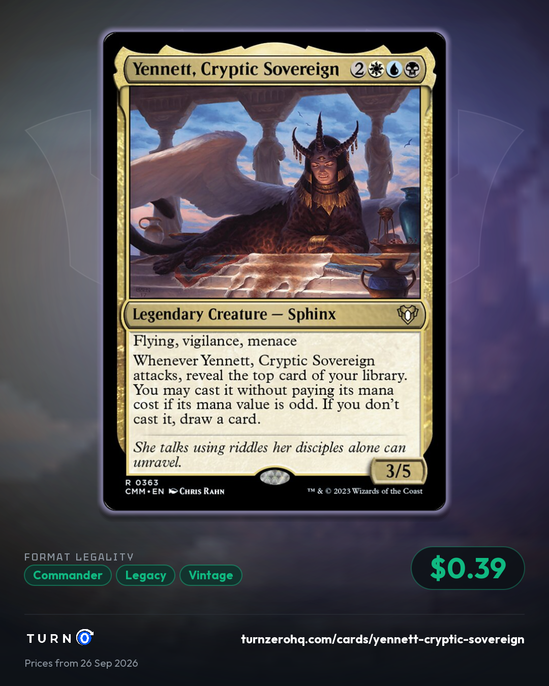 Shareable picture of Yennett, Cryptic Sovereign