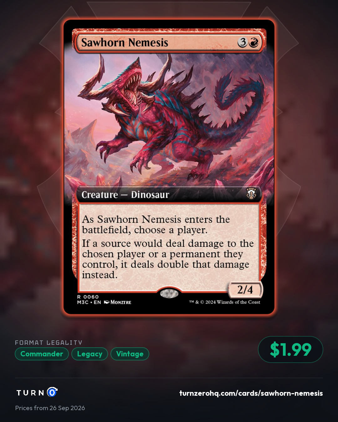 Shareable picture of Sawhorn Nemesis