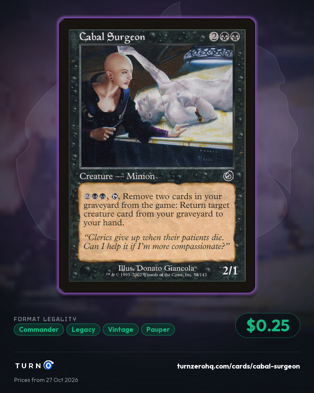 Shareable picture of Cabal Surgeon
