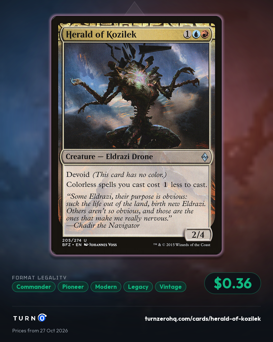 Shareable picture of Herald of Kozilek