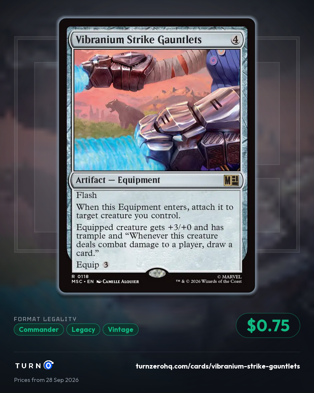 Shareable picture of Vibranium Strike Gauntlets
