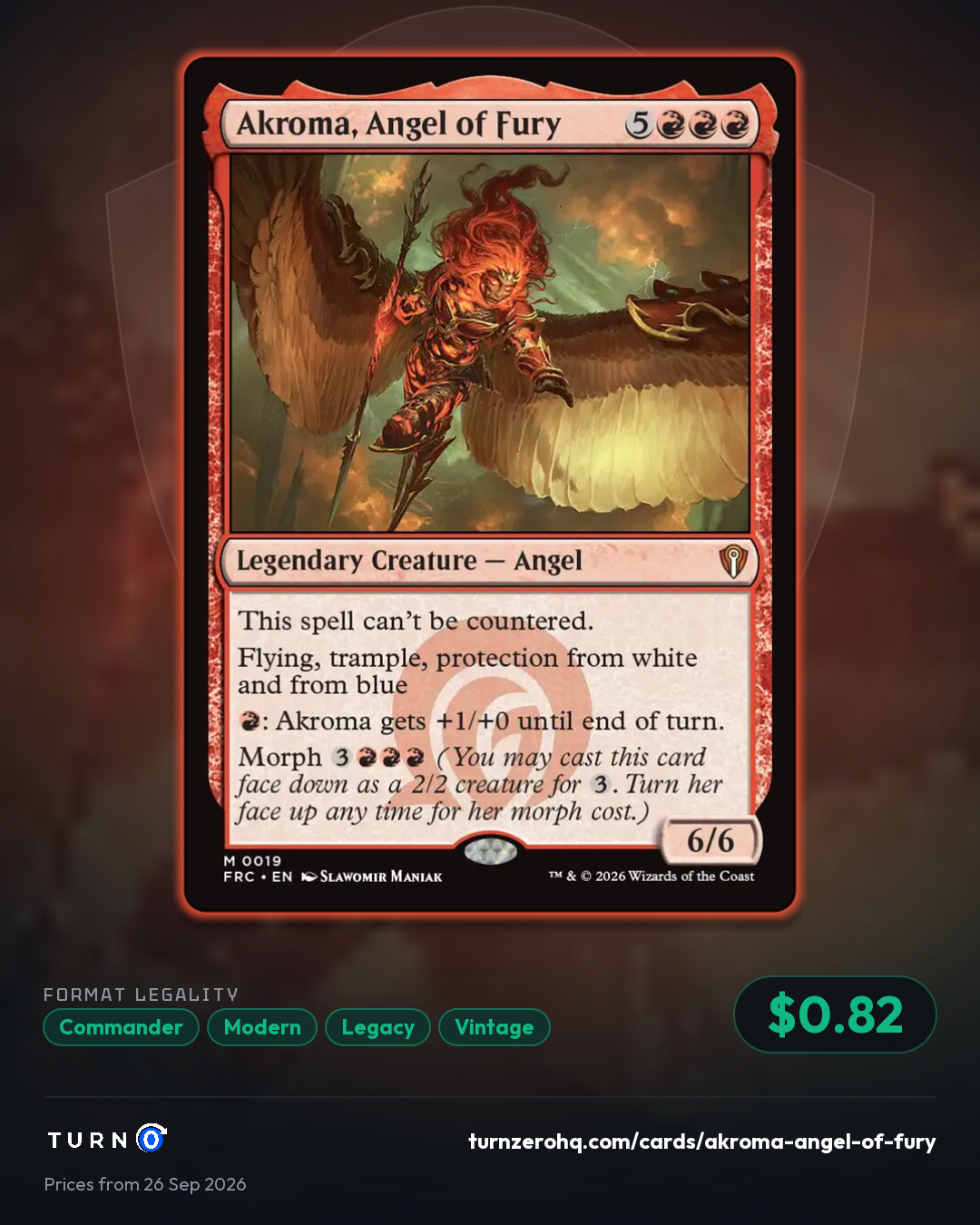Shareable picture of Akroma, Angel of Fury