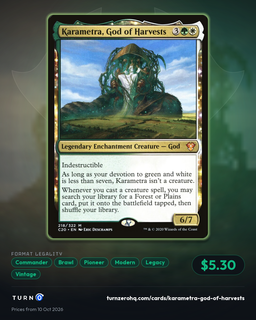 Shareable picture of Karametra, God of Harvests